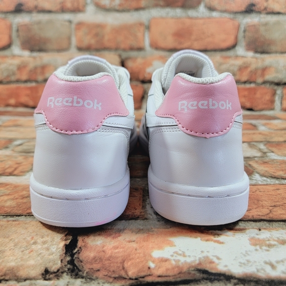 Reebok Court Advance Preal White/ Pink Sneakers Youth Size 7 - Picture 8 of 10